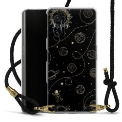 Carry Case Transparent Leather black/gold