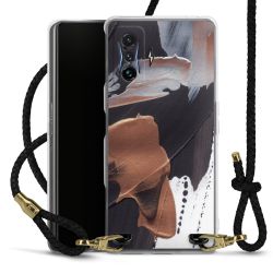 Carry Case Transparent Leather black/gold