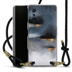 Carry Case Transparent Leather black/gold