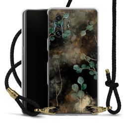 Carry Case Transparent Leather black/gold