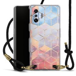 Carry Case Transparent Leather black/gold