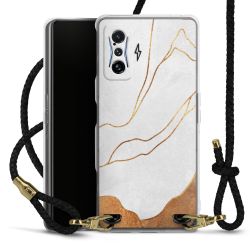 Carry Case Transparent Leather black/gold