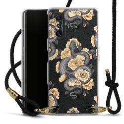 Carry Case Transparent Leather black/gold