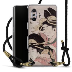 Carry Case Transparent Leather black/gold