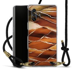 Carry Case Transparent Leather black/gold