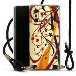 Carry Case Transparent Leather black/gold