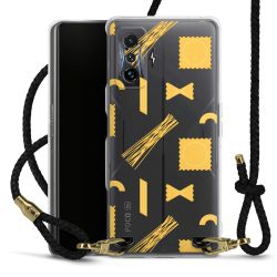 Carry Case Transparent Leather black/gold