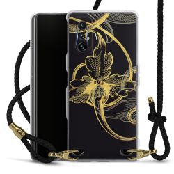 Carry Case Transparent Leather black/gold