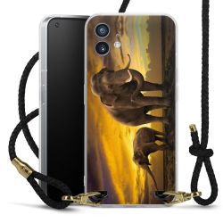 Carry Case Transparent Leather black/gold