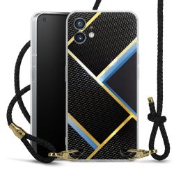 Carry Case Transparent Leather black/gold