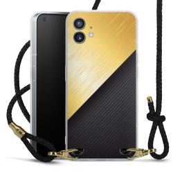 Carry Case Transparent Leather black/gold