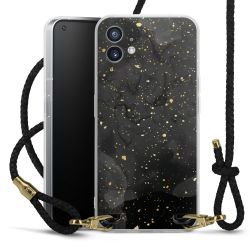 Carry Case Transparent Leather black/gold