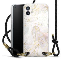 Carry Case Transparent Leather black/gold