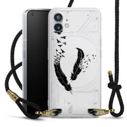 Carry Case Transparent Leather black/gold