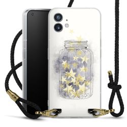 Carry Case Transparent Leather black/gold