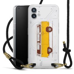 Carry Case Transparent Leather black/gold