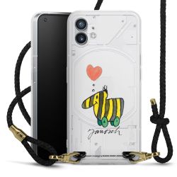 Carry Case Transparent Leather black/gold