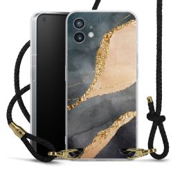 Carry Case Transparent Leather black/gold