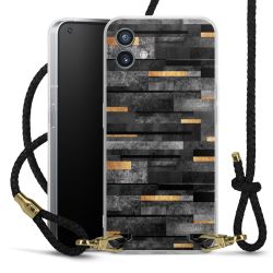 Carry Case Transparent Leather black/gold