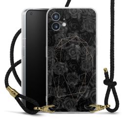 Carry Case Transparent Leather black/gold