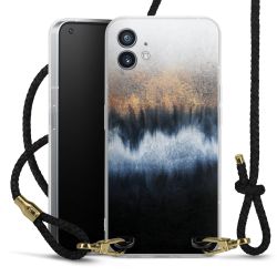 Carry Case Transparent Leather black/gold