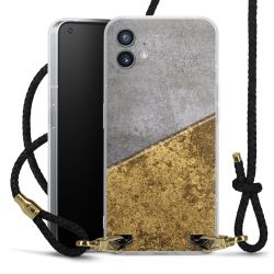 Carry Case Transparent Leather black/gold