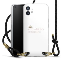 Carry Case Transparent Leather black/gold