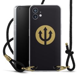 Carry Case Transparent Leather black/gold