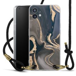 Carry Case Transparent Leather black/gold