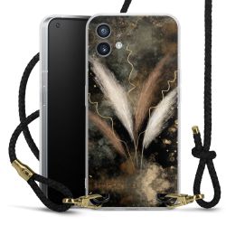 Carry Case Transparent Leather black/gold