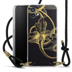 Carry Case Transparent Leather black/gold