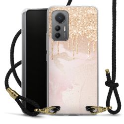 Carry Case Transparent Leather black/gold