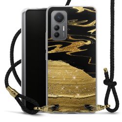 Carry Case Transparent Leather black/gold