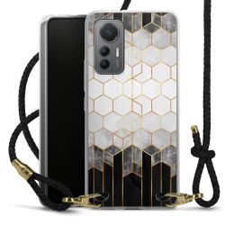 Carry Case Transparent Leather black/gold