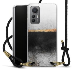 Carry Case Transparent Leather black/gold