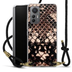 Carry Case Transparent Leather black/gold