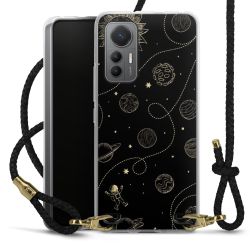 Carry Case Transparent Leather black/gold