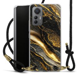 Carry Case Transparent Leather black/gold