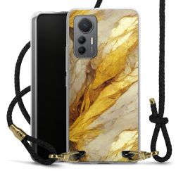 Carry Case Transparent Leather black/gold