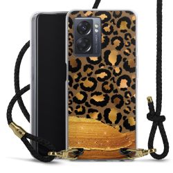 Carry Case Transparent Leather black/gold