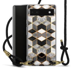 Carry Case Transparent Leather black/gold