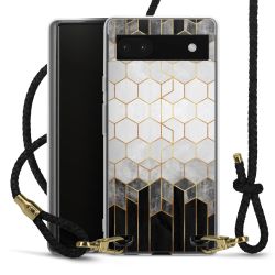 Carry Case Transparent Leather black/gold