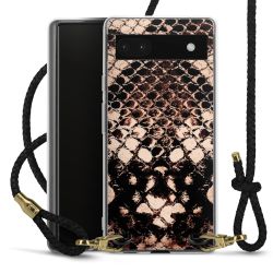 Carry Case Transparent Leather black/gold