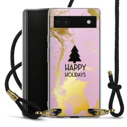 Carry Case Transparent Leather black/gold