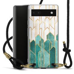 Carry Case Transparent Leather black/gold