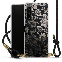 Carry Case Transparent Leather black/gold