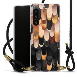 Carry Case Transparent Leather black/gold