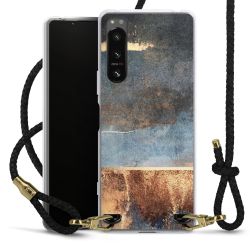 Carry Case Transparent Leather black/gold