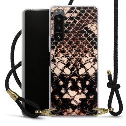 Carry Case Transparent Leather black/gold