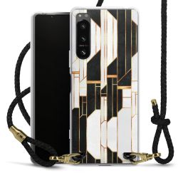 Carry Case Transparent Leather black/gold